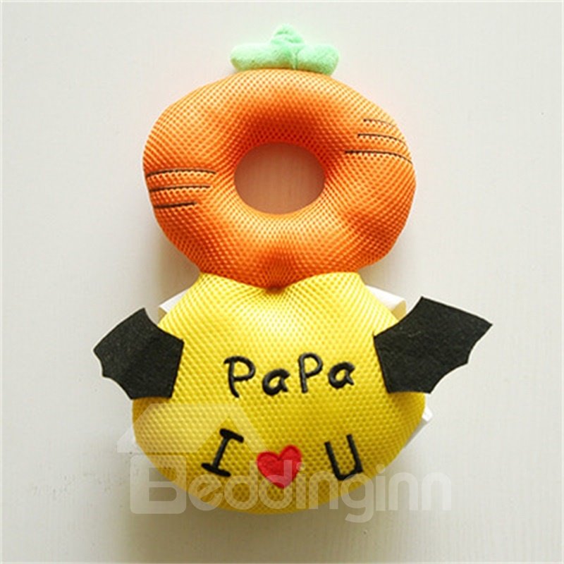 One - Piece Orange Anti - Tumbling Toddlers Pillow Made of Polyester and Polypropylene Cotton with Buckle